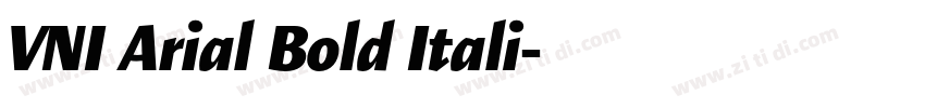 VNI Arial Bold Itali字体转换